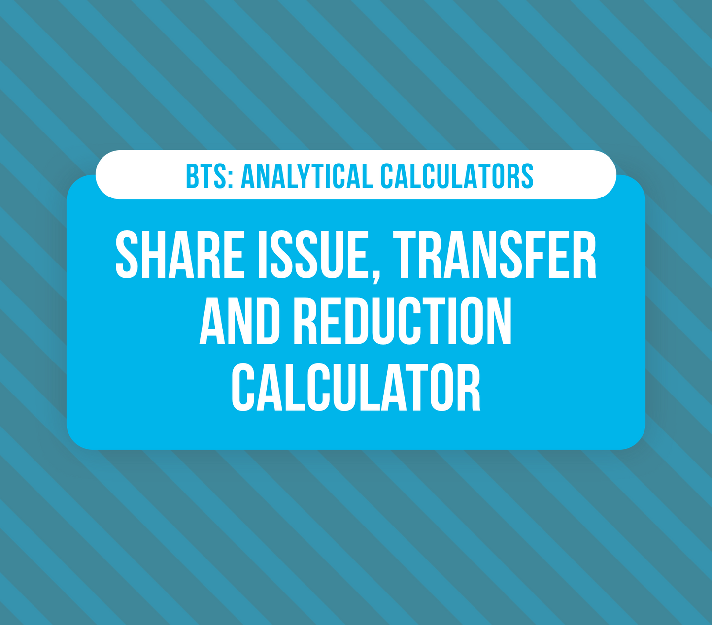 Share Issue, Transfer and Reduction Calculator
