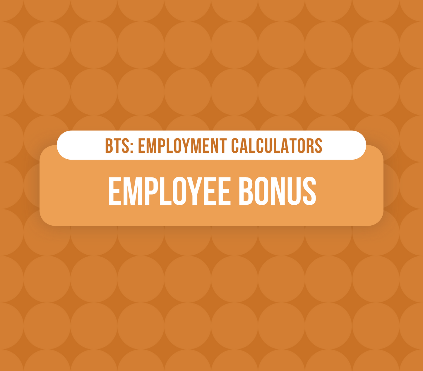 Employee Bonus Calculators