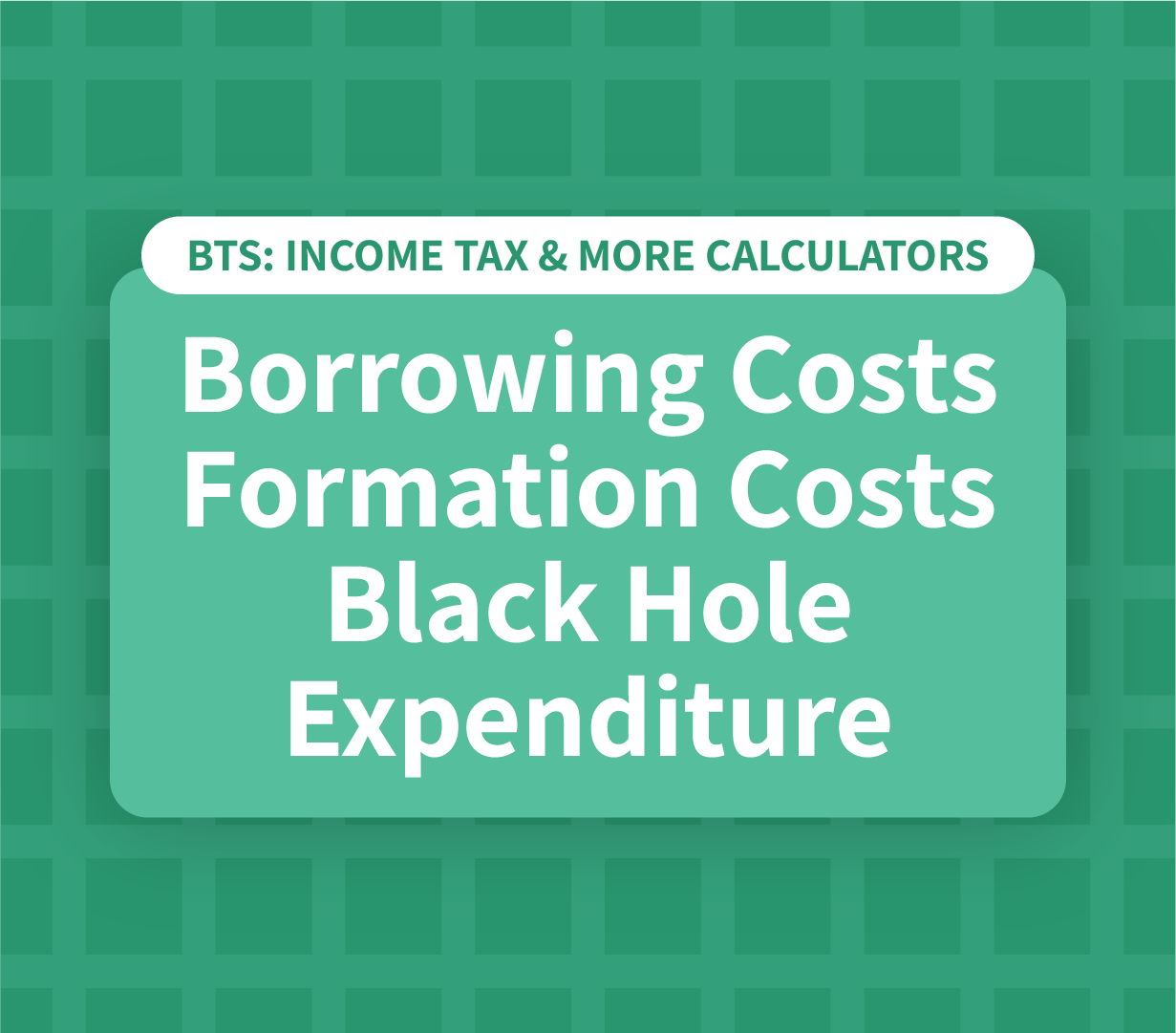 Borrowing Costs, Formation Costs & Black Hole Expenditure Calculator
