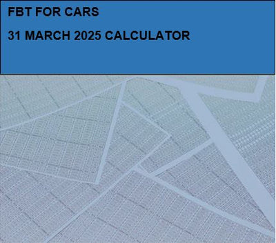 FBT for cars - 31 March 2025 Calculator