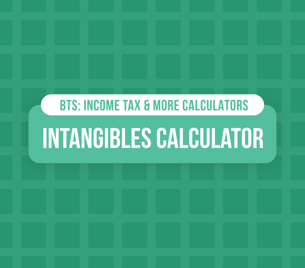Intangibles Calculator – Between The Spreadsheets