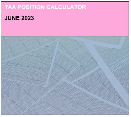 Tax Position Calculator - June 2023