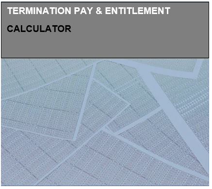 Termination Pay & Entitlements Calculator